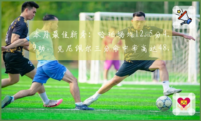 本月最佳新秀：哈珀场均12.5分4.9助，克尼佩尔三分命中率高达48.5%